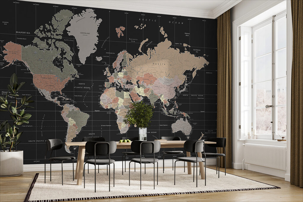 Mapa en antracita — interior 2