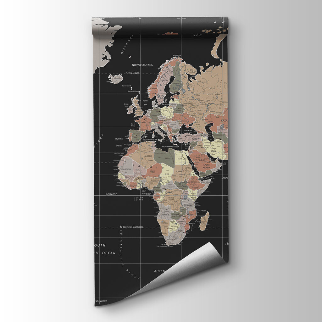 Mapa en antracita — vista del producto