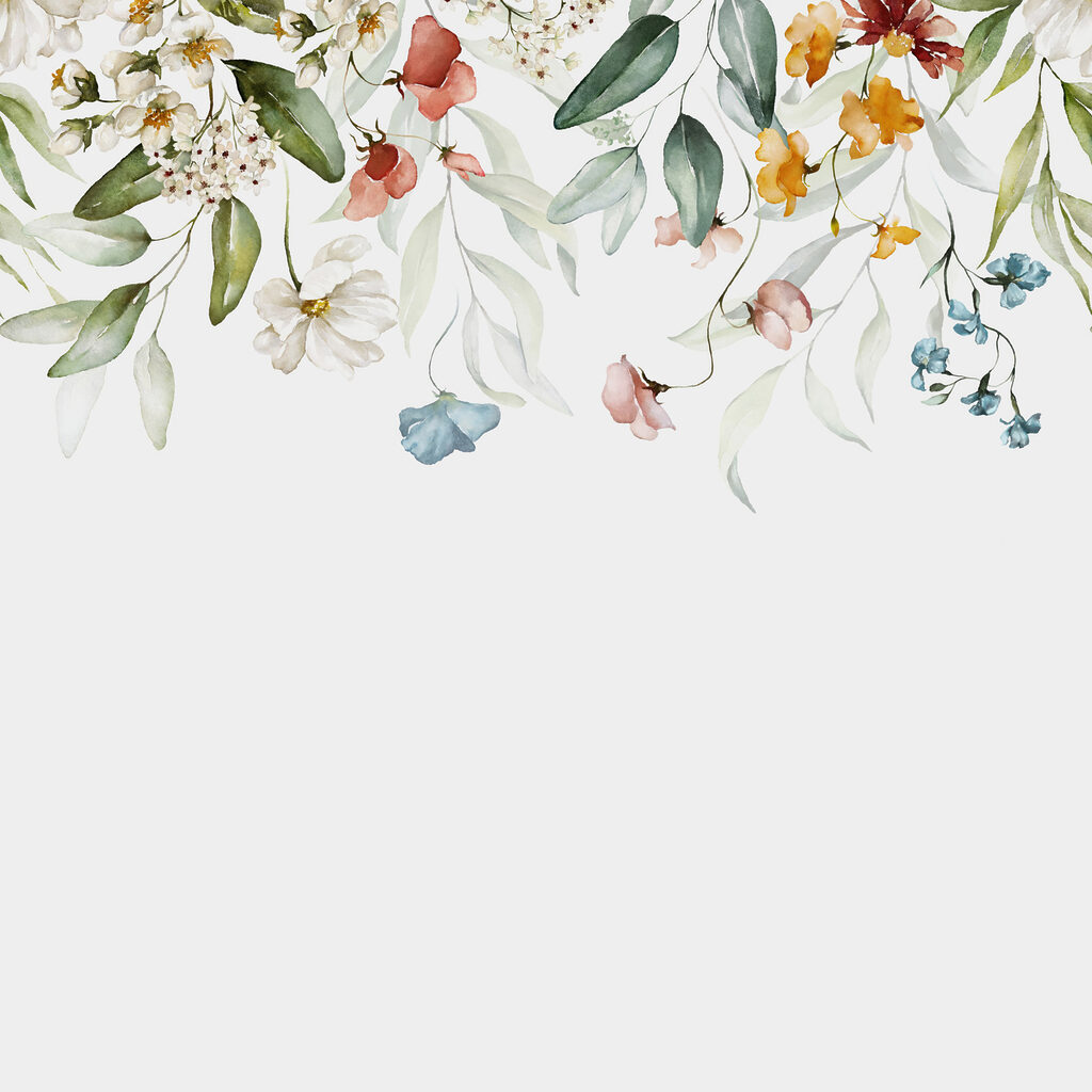 Ramas de flores colgantes — diseño completo