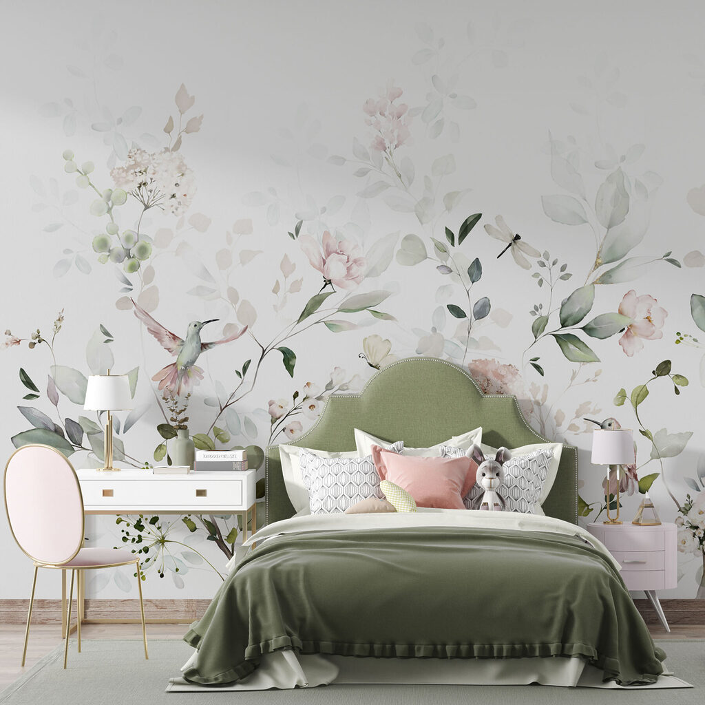 Ramitas de flores rosas — interior 2