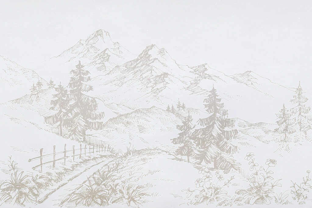 Sendero de montaña — diseño completo