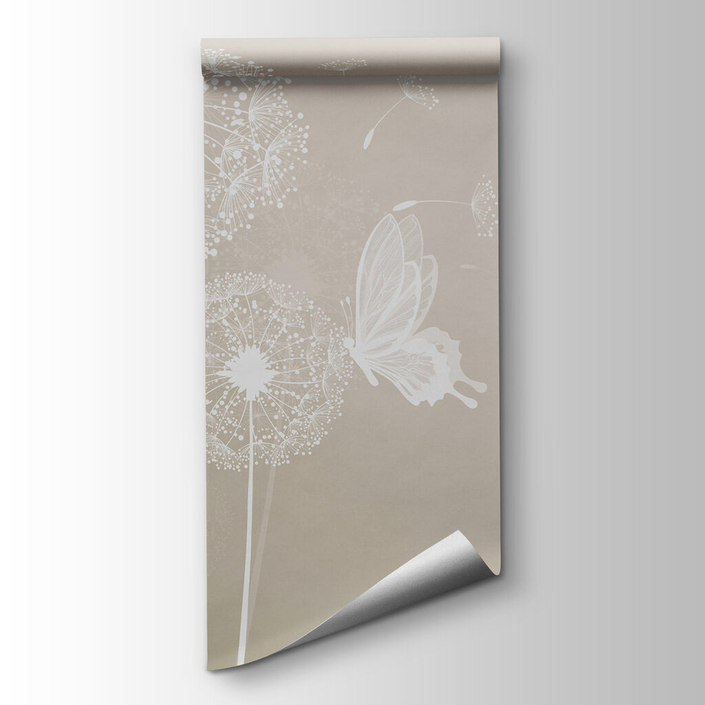 Mariposas y pelusas blancas — vista del producto