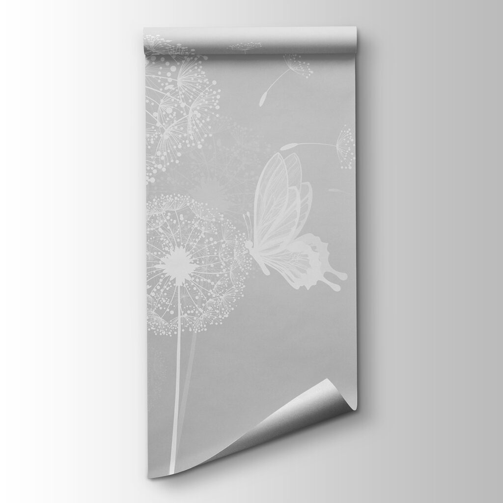 Mariposas y pelusas blancas — vista del producto