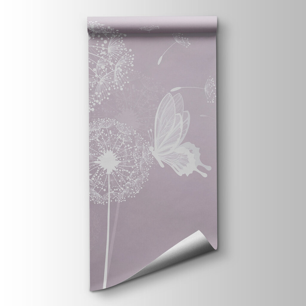 Mariposas y pelusas blancas — vista del producto