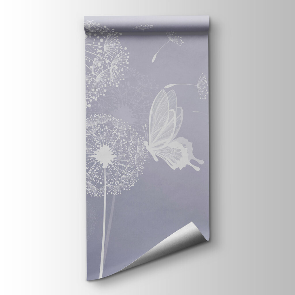 Mariposas y pelusas blancas — vista del producto