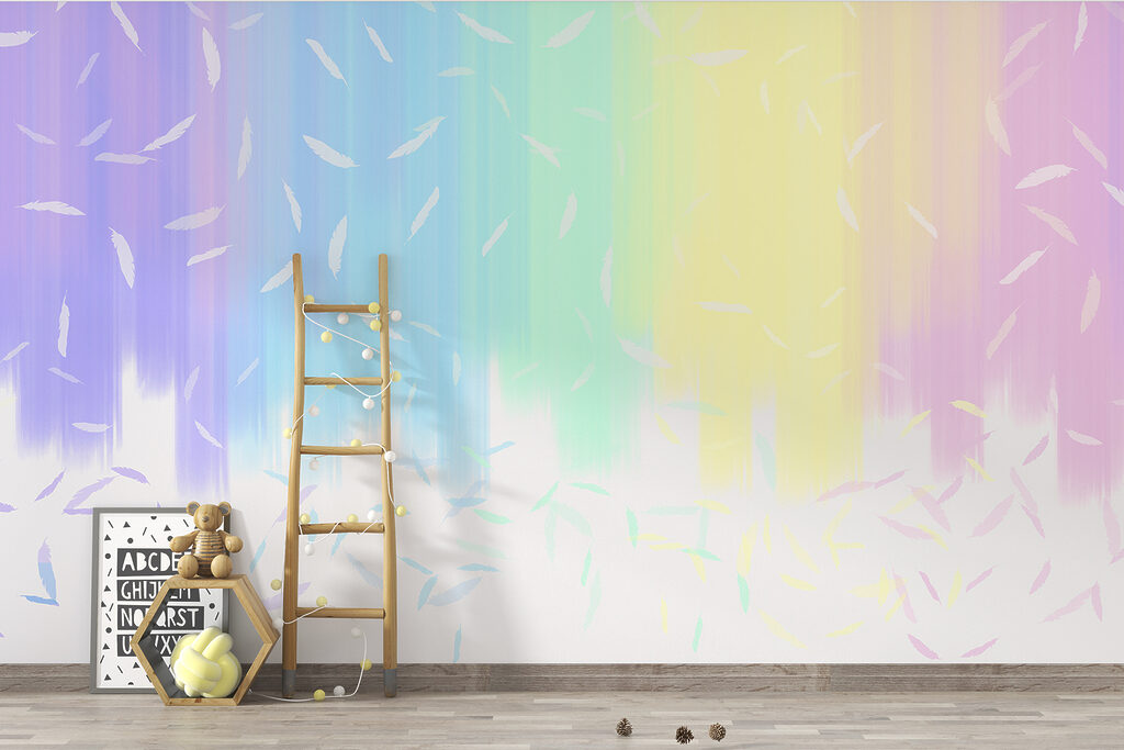 Arcoíris pastel con rayas — interior 2