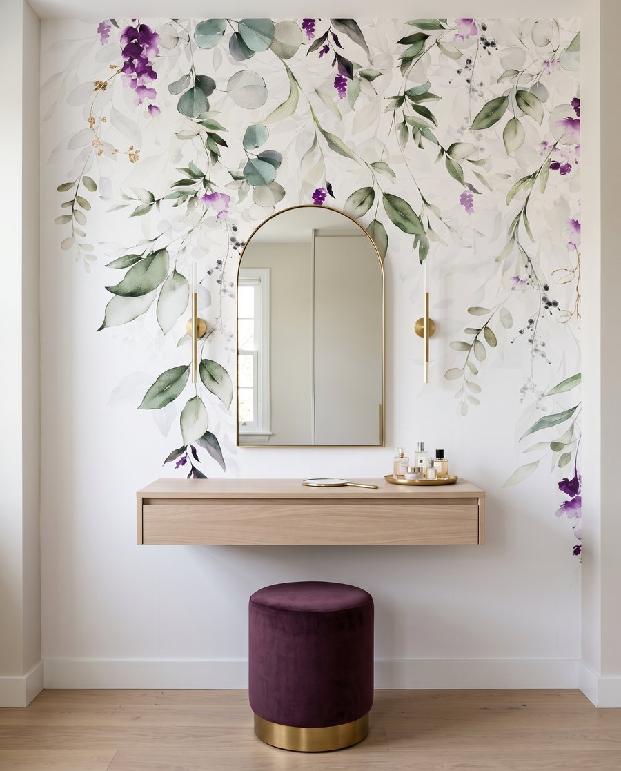 Ramas con flores moradas — interior 2