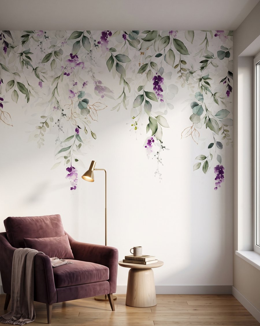 Ramas con flores moradas — interior 4