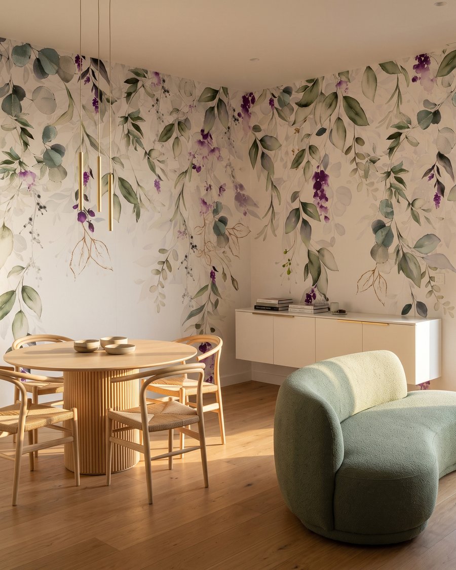 Ramas con flores moradas — interior 6