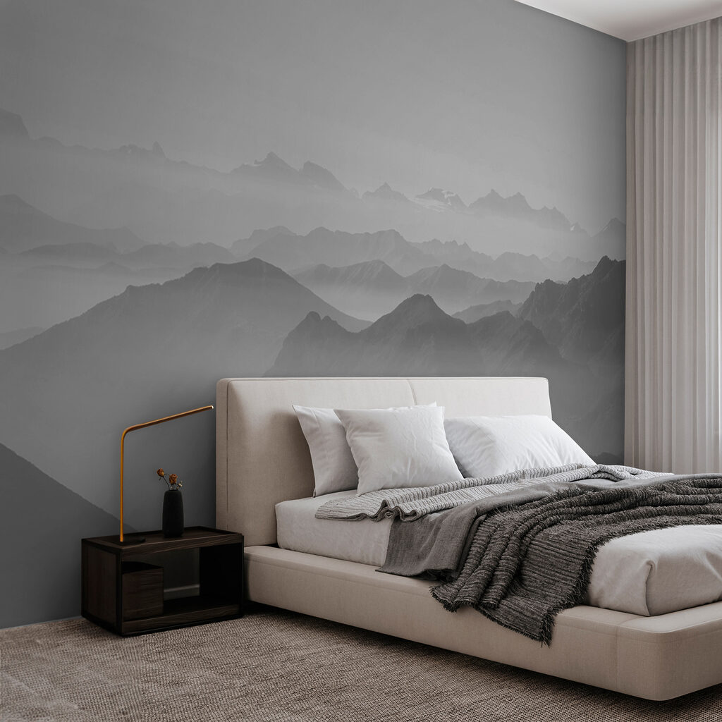 Capas suaves de niebla en un interior