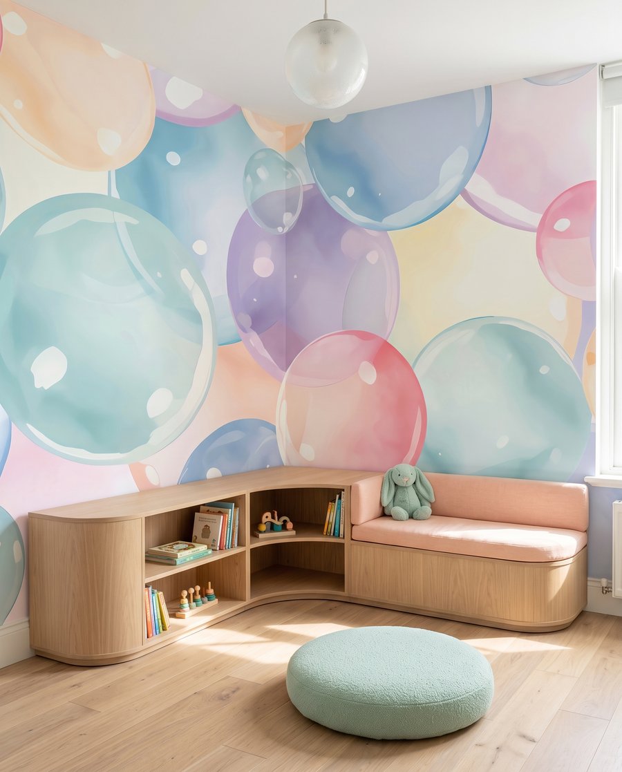 Burbujas pastel luminosas — interior 2