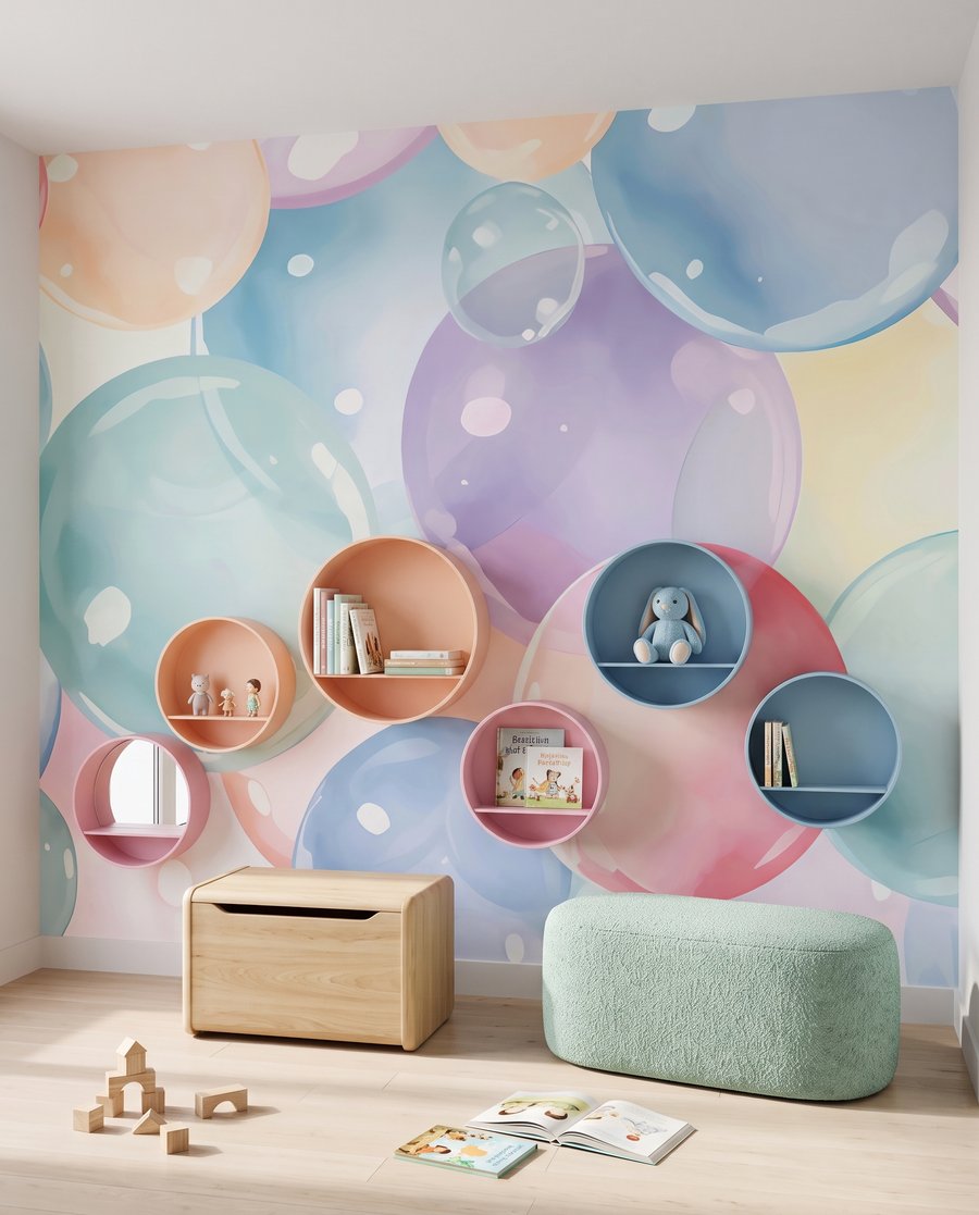 Burbujas pastel luminosas — interior 3
