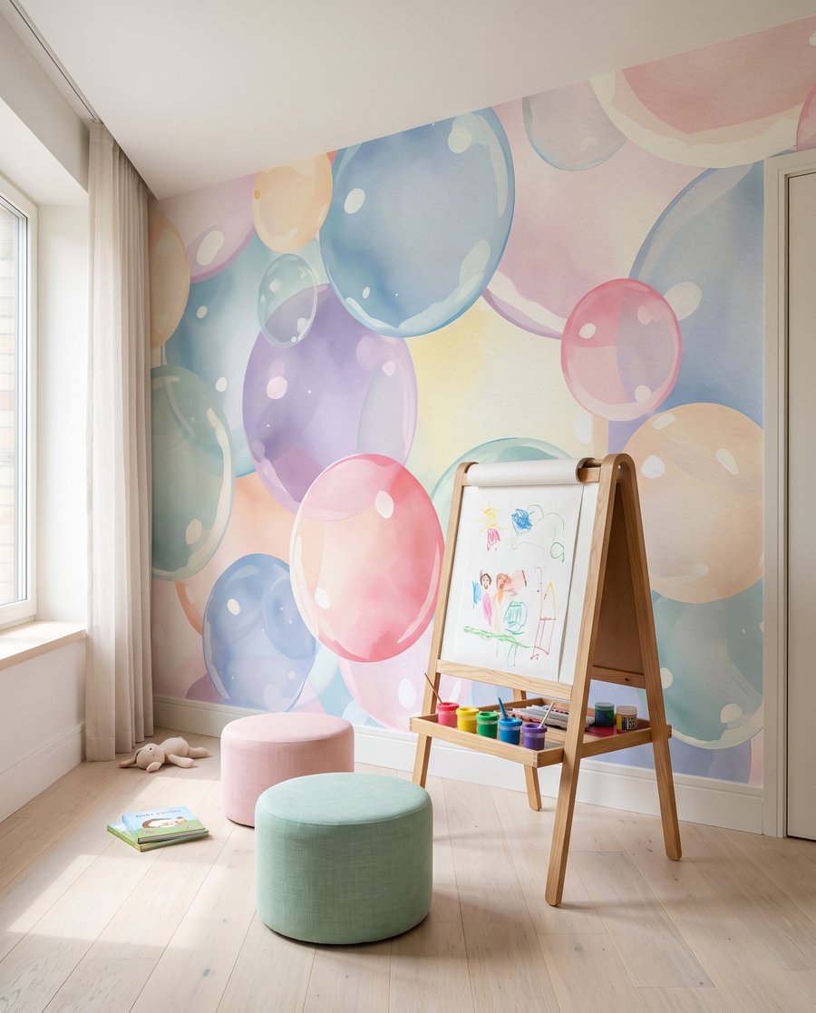 Burbujas pastel luminosas — interior 4