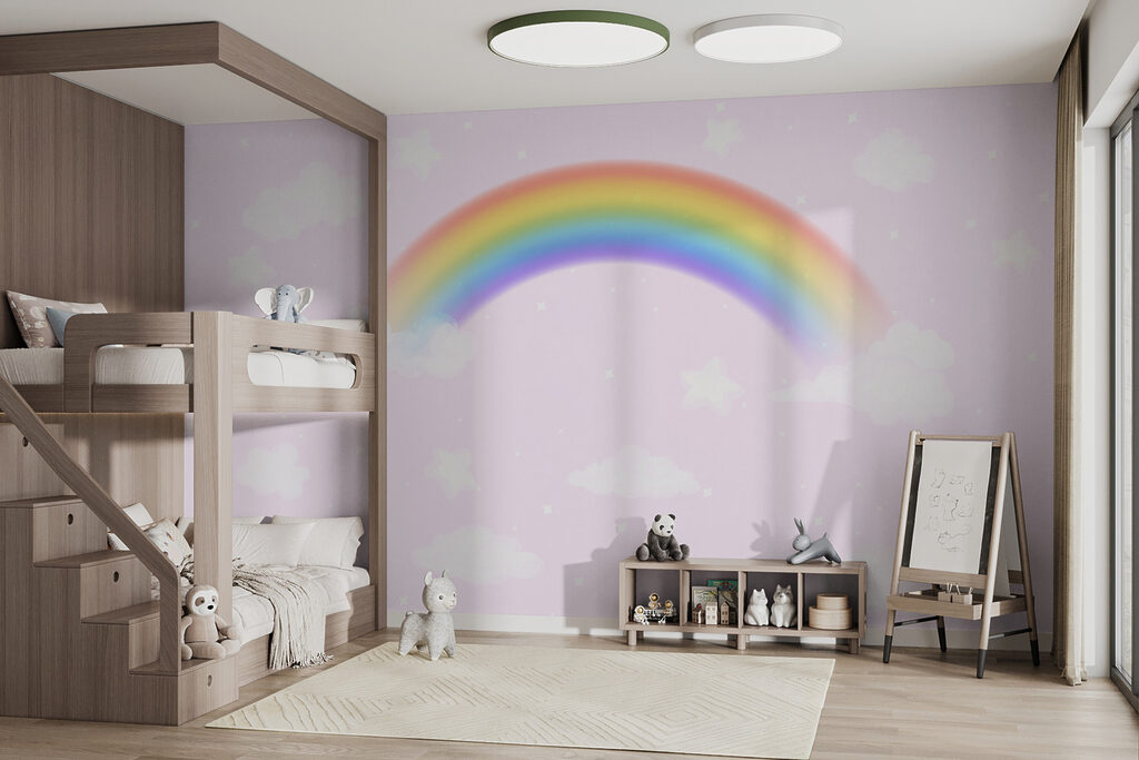 Arcoíris entre nubes — interior 2