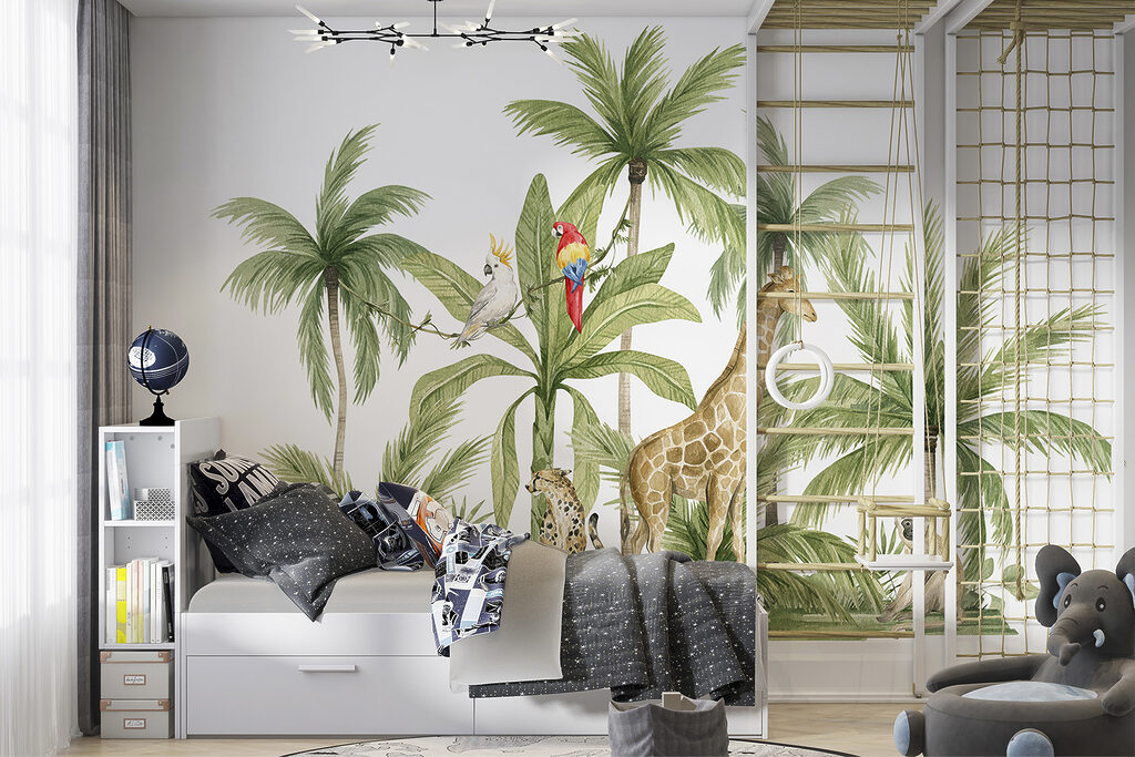 Animales entre palmeras — interior 3