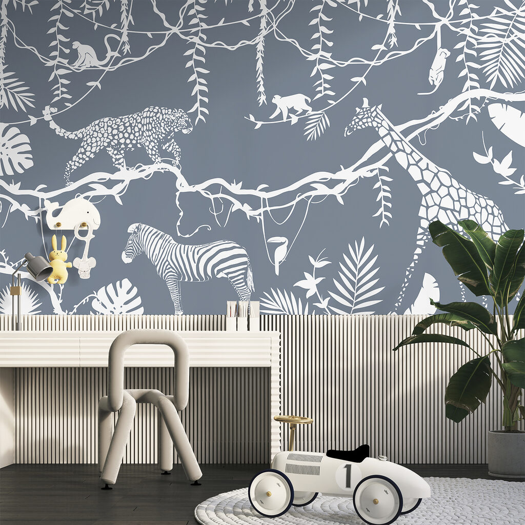 Animales en contornos blancos — interior 2