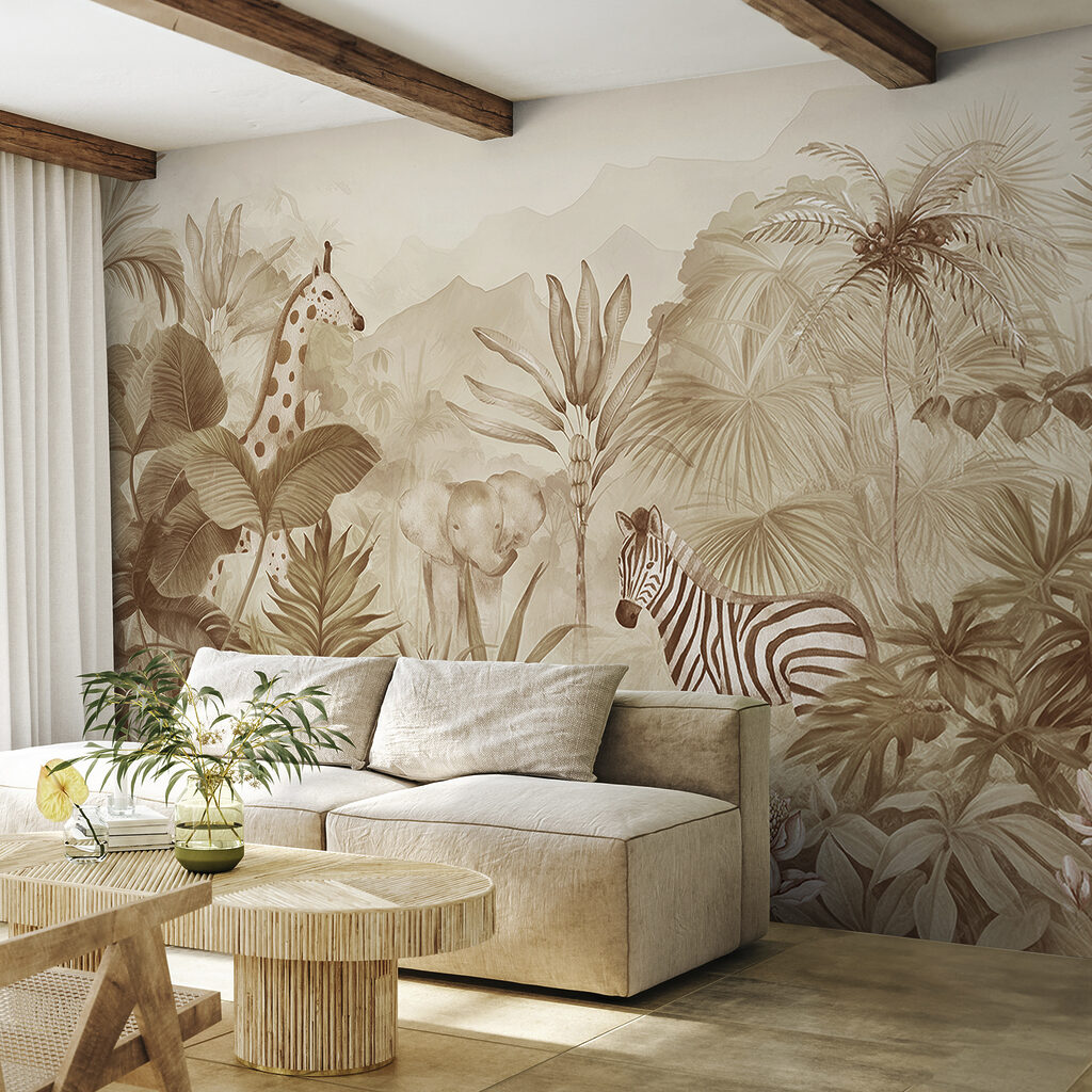 Cebra entre hojas suaves — interior 2