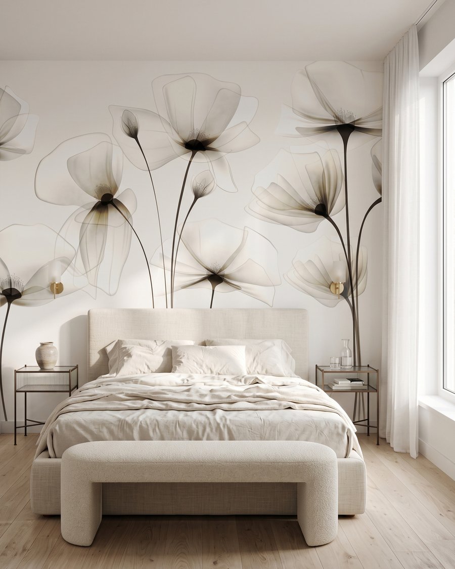Flores de pétalos translúcidos — interior 2