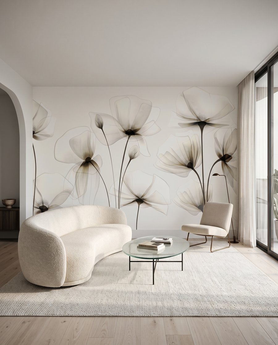Flores de pétalos translúcidos — interior 4