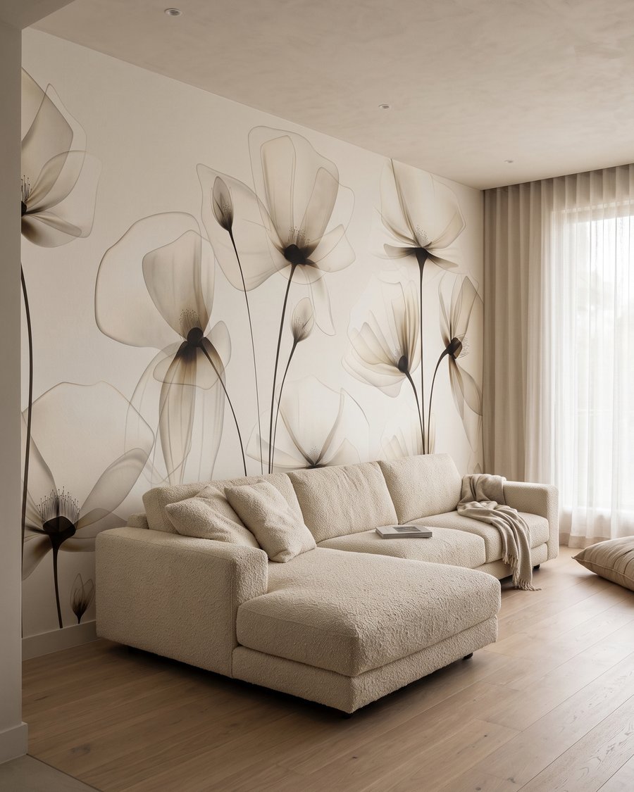 Flores de pétalos translúcidos — interior 5