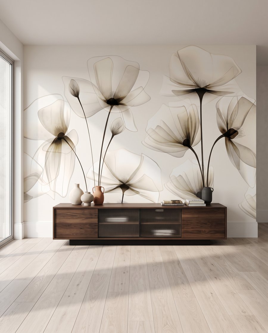 Flores de pétalos translúcidos — interior 6
