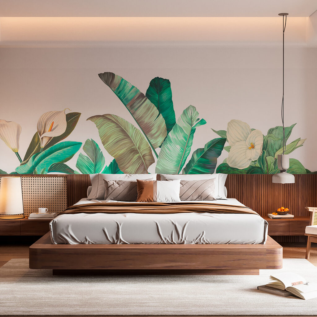 Hojas grises en grupos — interior 2