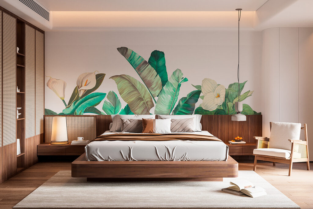 Hojas grises en grupos — interior 3