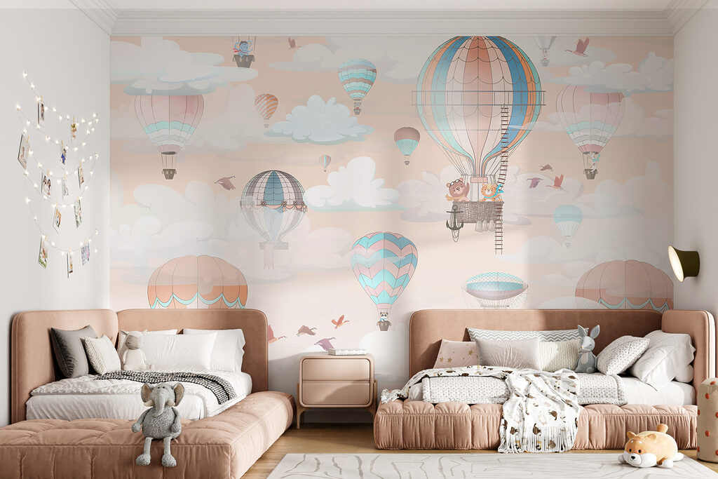 Globos pastel entre nubes — interior 3