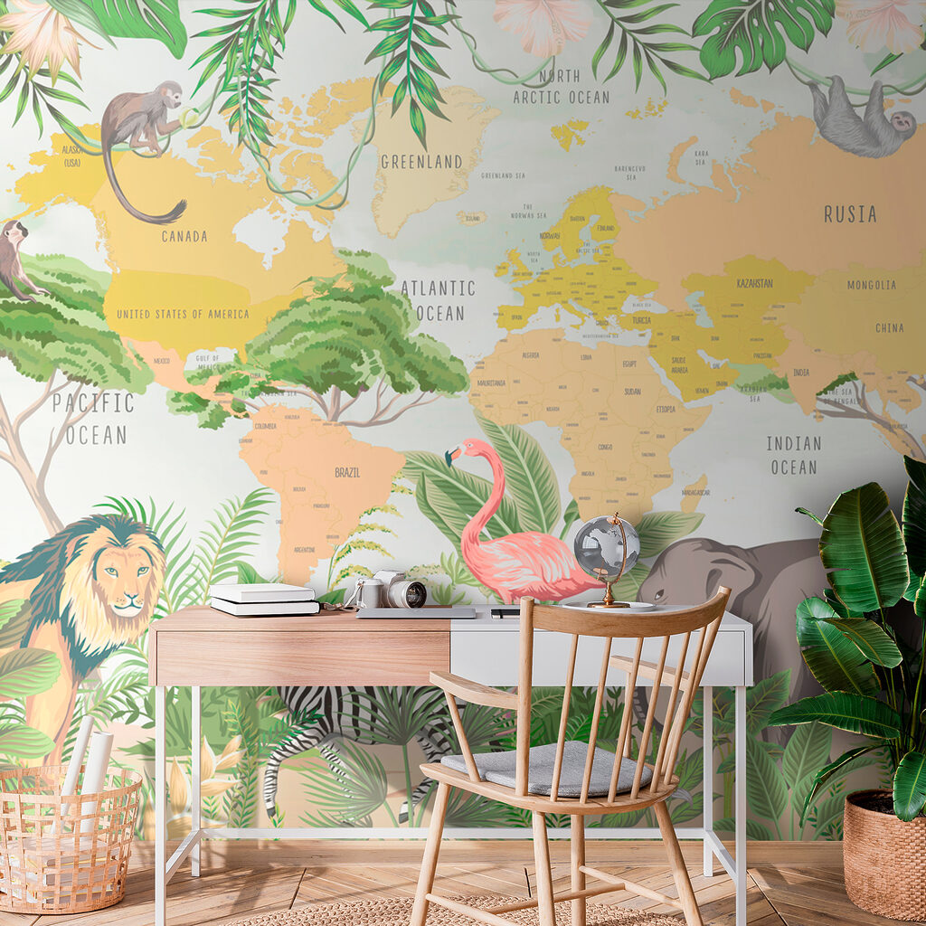 Mapa con animales — interior 3