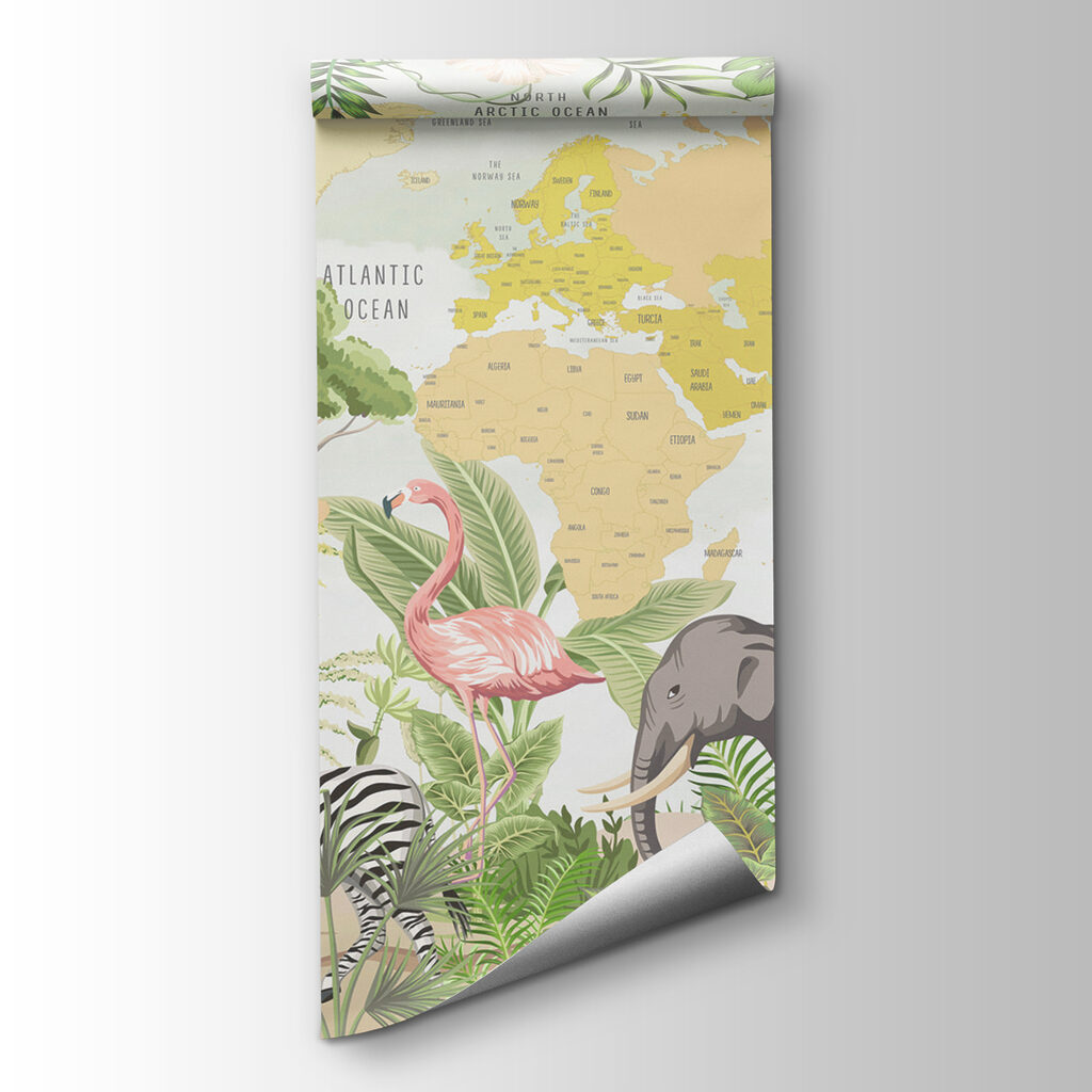Mapa con animales — vista del producto