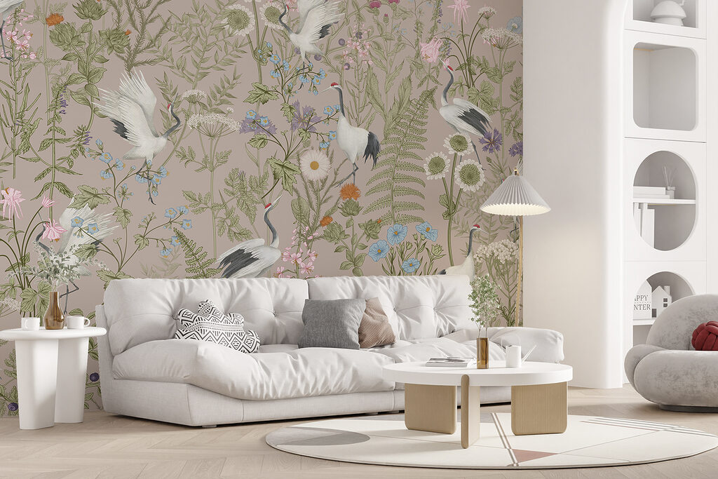 Garzas entre flores — interior 2