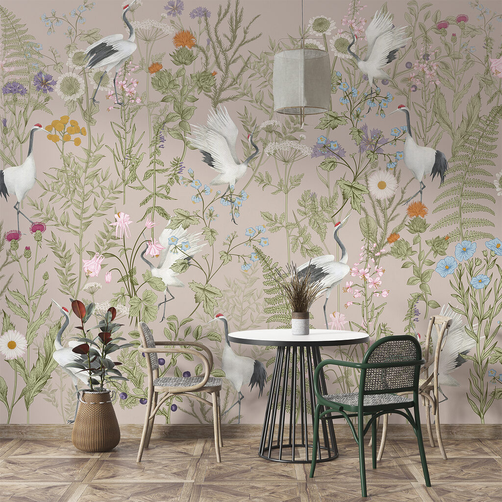 Garzas entre flores — interior 3