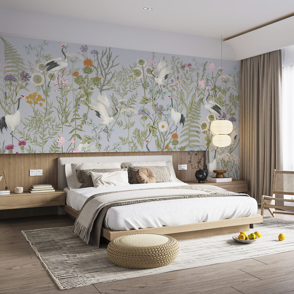 Garzas entre flores — interior 2