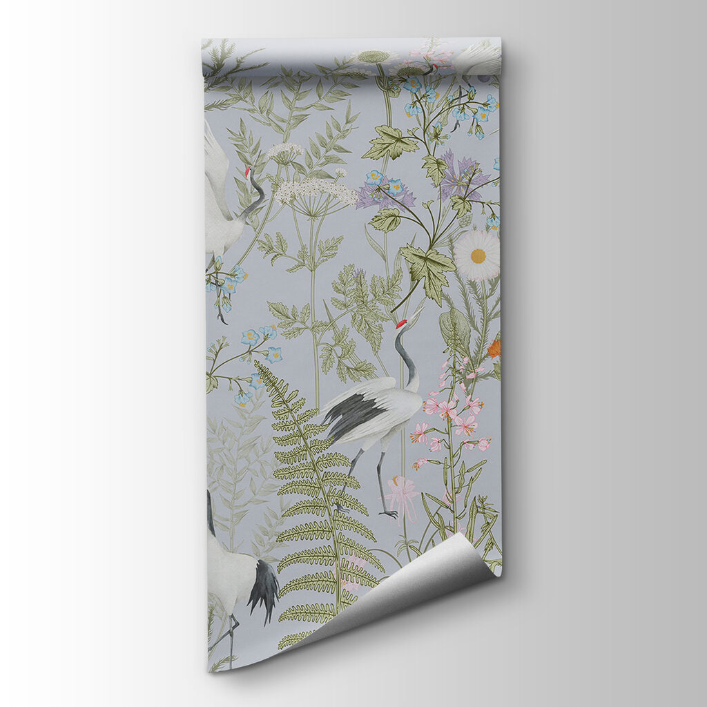 Garzas entre flores — vista del producto