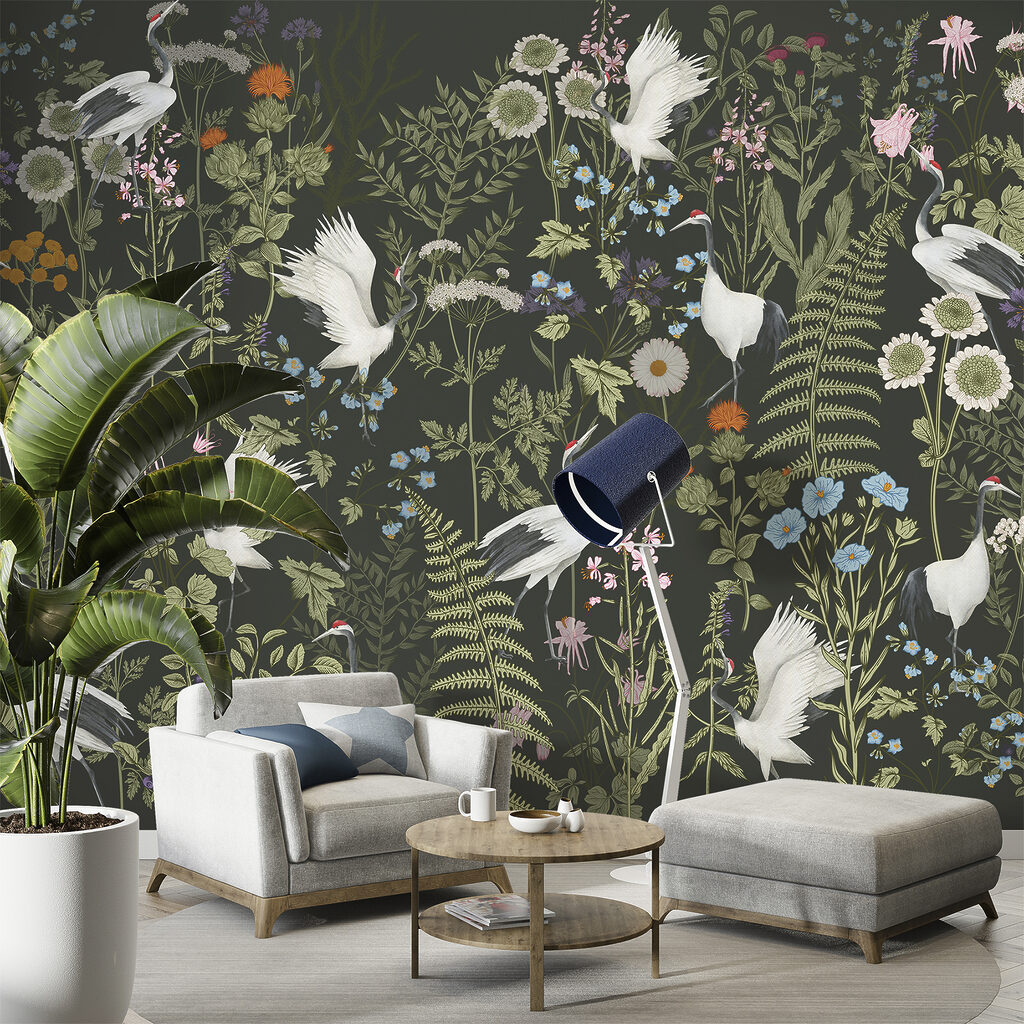 Garzas entre flores — interior 3