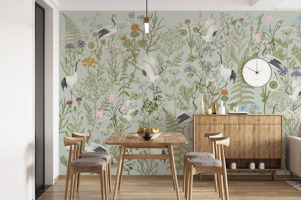 Garzas entre flores — interior 3