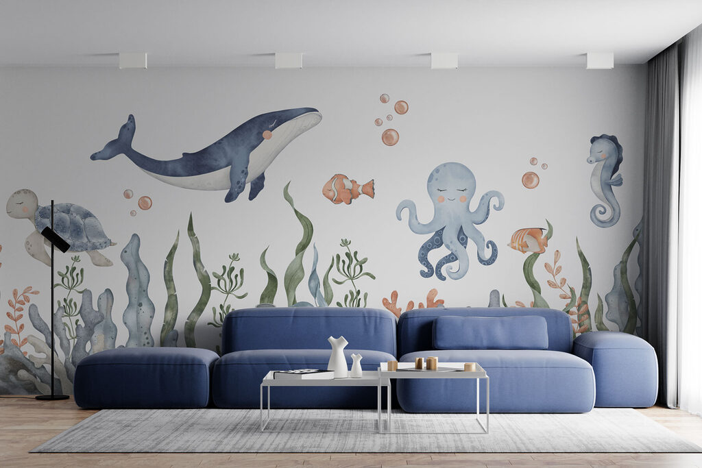 Ballena sobre un arrecife — interior 2