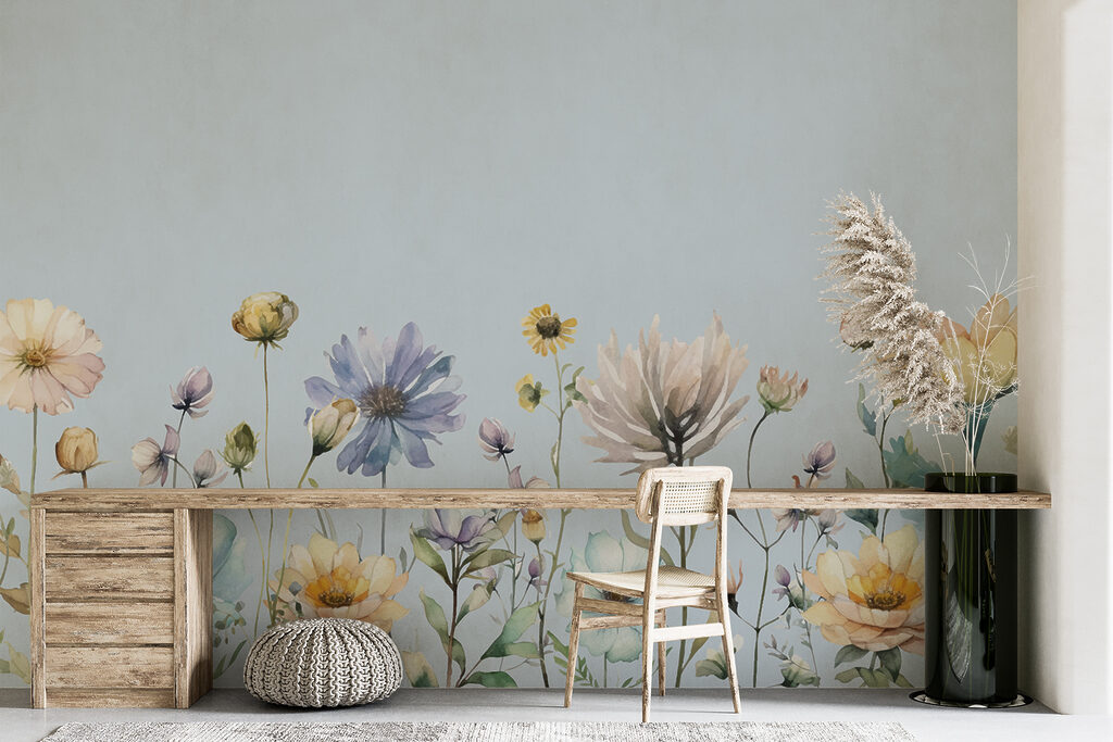 Flores silvestres, cielo claro — interior 4