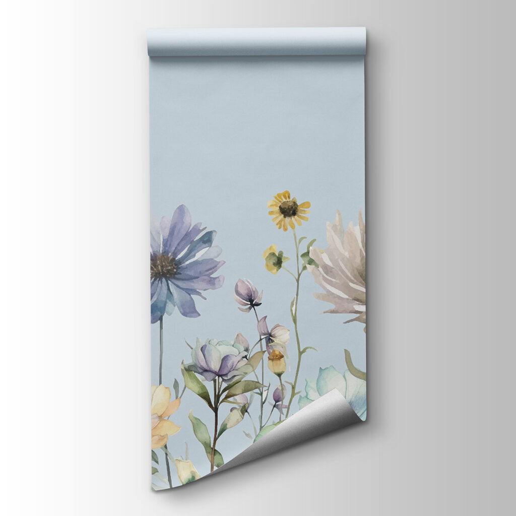 Flores silvestres, cielo claro — vista del producto