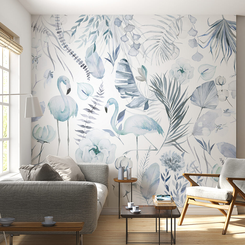 Flamencos entre flores — interior 2