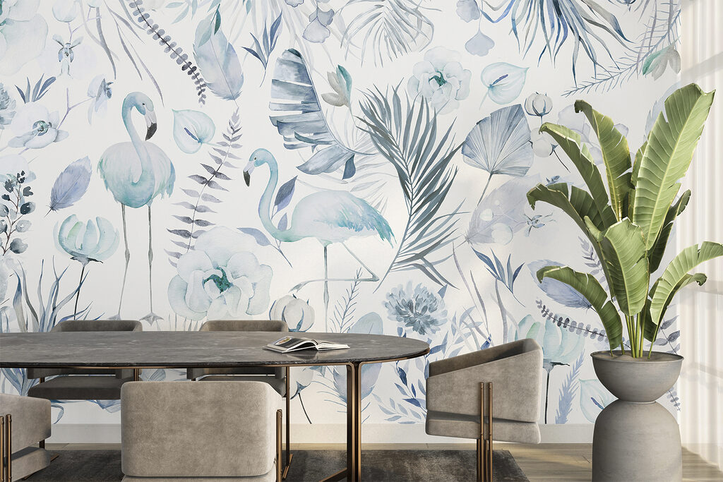 Flamencos entre flores — interior 3