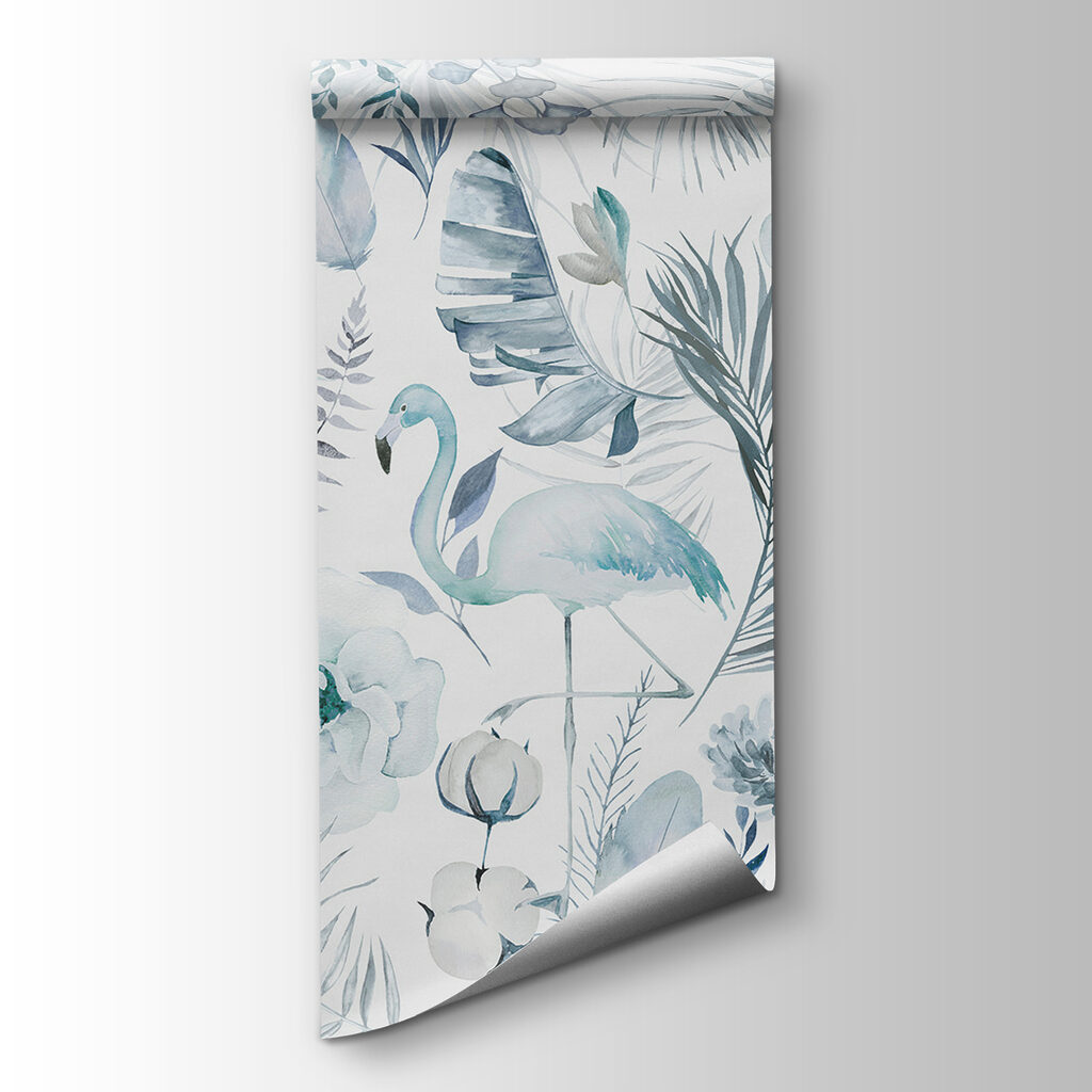 Flamencos entre flores — vista del producto