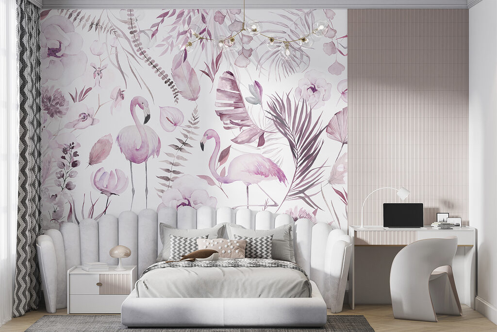 Flamencos entre flores — interior 2