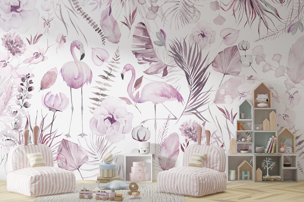 Flamencos entre flores — interior 3