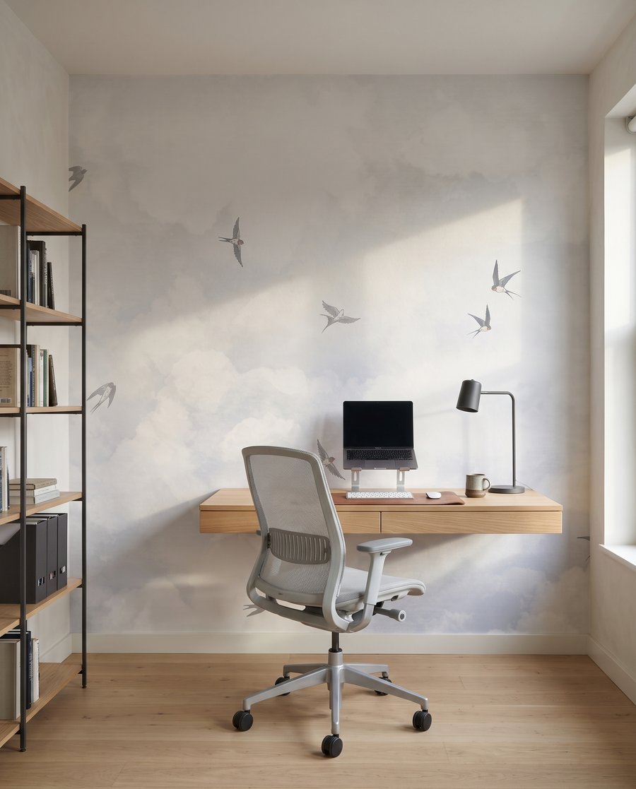 Aves entre nubes — interior 4