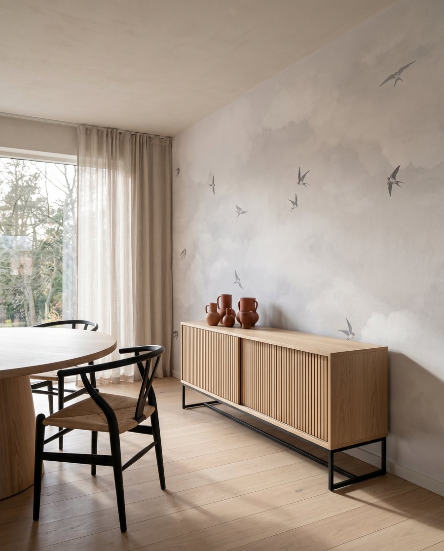 Aves entre nubes — interior 6