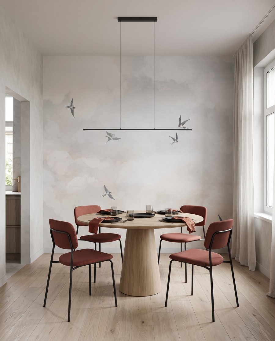 Aves entre nubes — interior 7