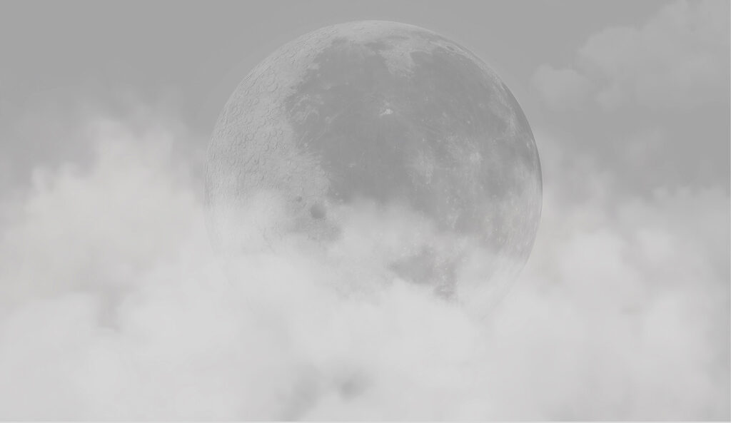 Luna tras las nubes — diseño completo