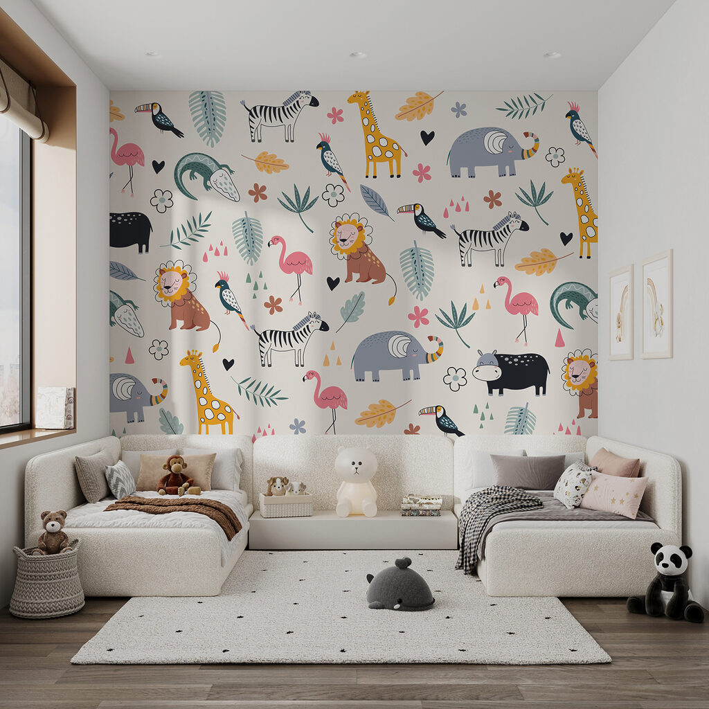 Animales de safari juguetones — interior 2