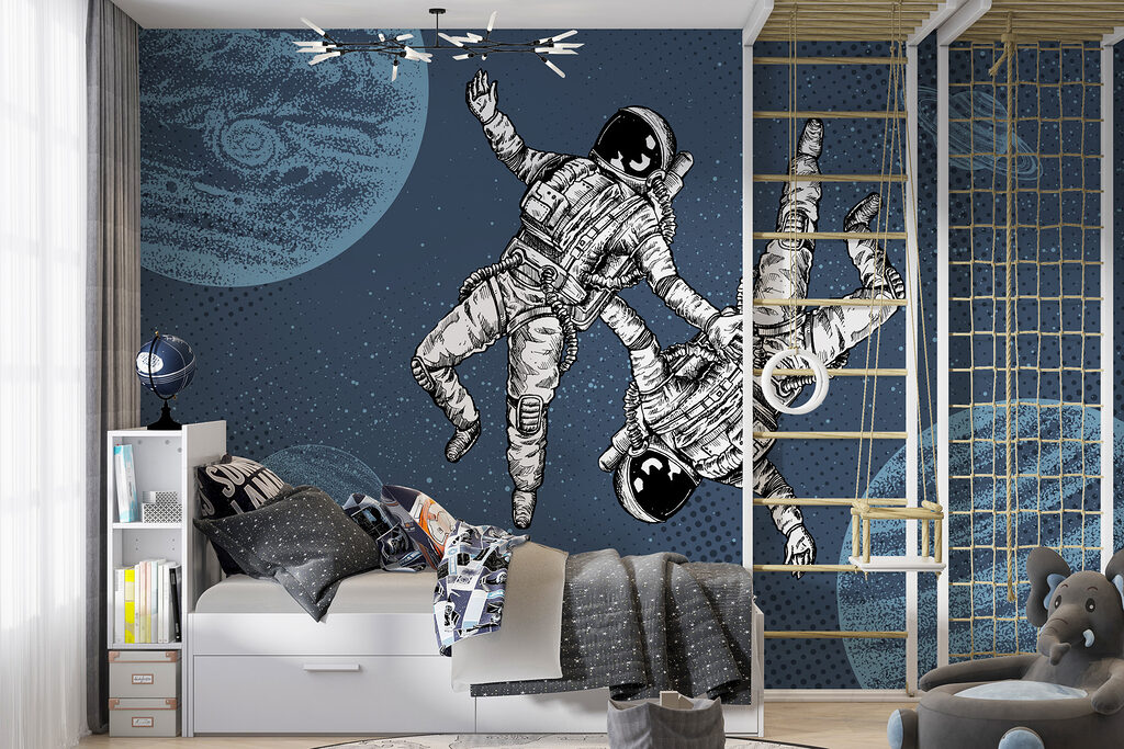Dos astronautas entre planetas — interior 3